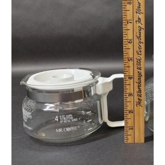 Mr. Coffee 4 Cup Glass Coffee Pot Decanter Model ND-4 Replacement Pre-Owned Repl - Picture 7 of 8